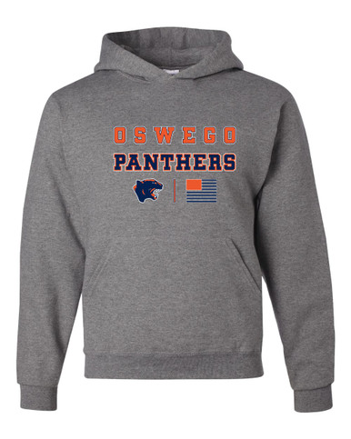 Oswego Panthers Spirit Flag Men's Premium Hoodie