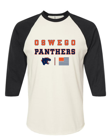 Oswego Panthers Spirit Flag Women's Baseball T-Shirt