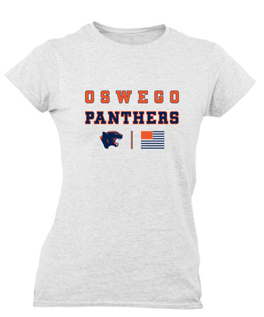 Oswego Panthers Spirit Flag Women's Premium SS T-Shirt