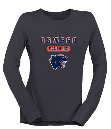 Oswego Panthers Mascot #3 Women's Premium LS T-Shirt