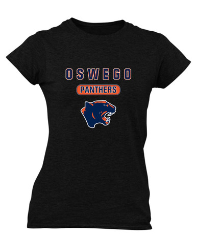 Oswego Panthers Mascot #3 Women's Premium SS T-Shirt