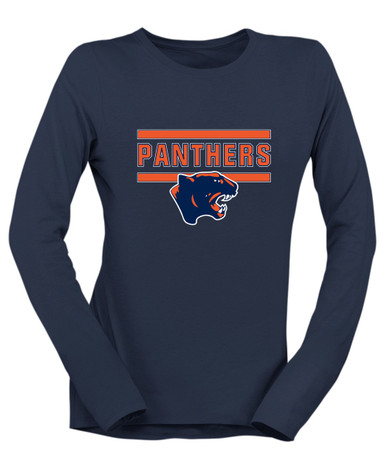 Oswego Panthers Mascot #5 Women's LS T-Shirt