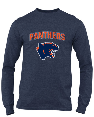 Oswego Panthers Mascot #6 Men's LS T-Shirt