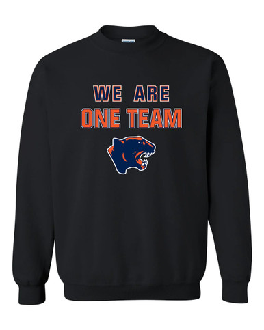 Oswego Panthers We Are One Team Men's Sweatshirt