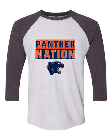 Oswego Panthers Nation #1 Women's Baseball T-Shirt