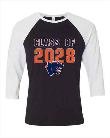 Oswego Panthers Class of 2028 Men's Baseball T-Shirt