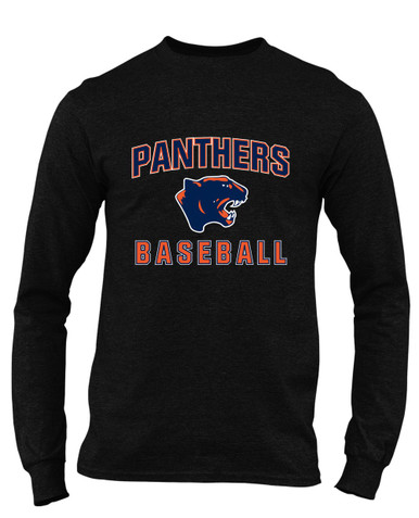 Oswego Panthers Baseball #1 Men's LS T-Shirt
