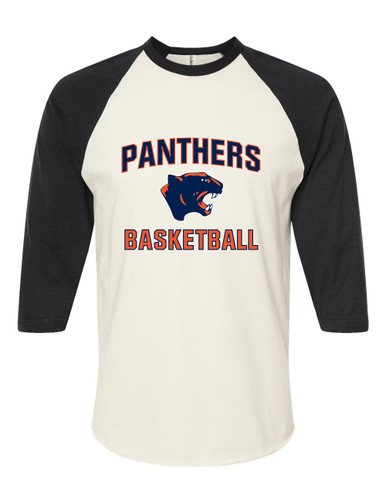 Oswego Panthers Basketball #1 Women's Baseball T-Shirt