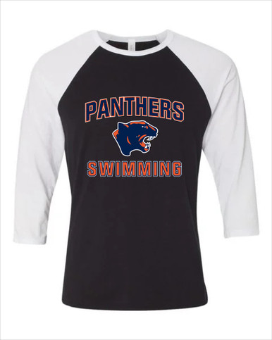 Oswego Panthers Swimming Women's Baseball T-Shirt