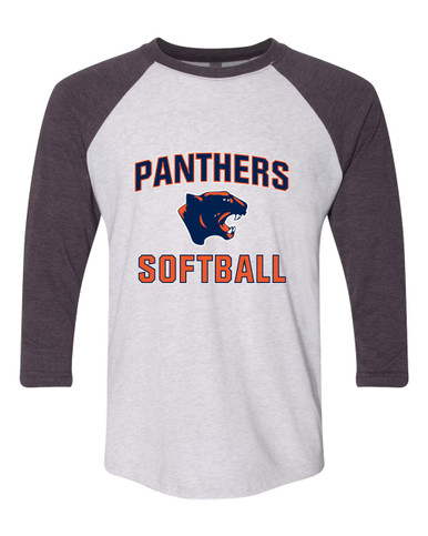 Oswego Panthers Softball #1 Women's Baseball T-Shirt
