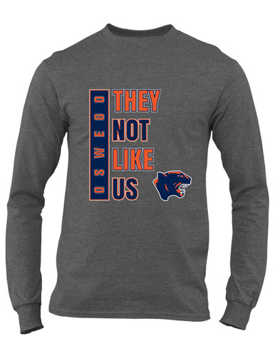 Oswego Panthers They Not Like Us #1 Men's LS T-Shirt
