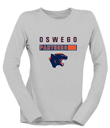 Oswego Panthers Mascot #7 Women's LS T-Shirt