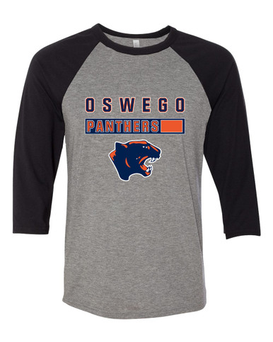 Oswego Panthers Mascot #7 Women's Baseball T-Shirt