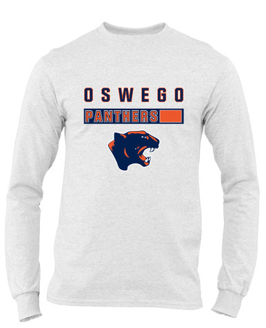 Oswego Panthers Mascot #7 Men's LS T-Shirt