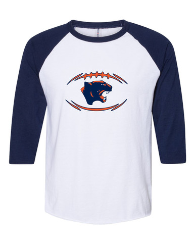 Oswego Panthers Football #3 Women's Baseball T-Shirt