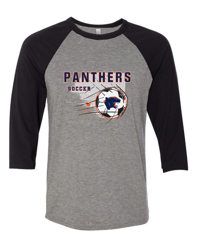 Oswego Panthers Soccer #2 Men's Baseball T-Shirt