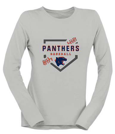 Oswego Panthers Baseball #2 Women's Premium LS T-Shirt