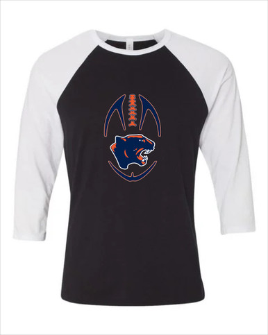 Oswego Panthers Football #4 Women's Baseball T-Shirt