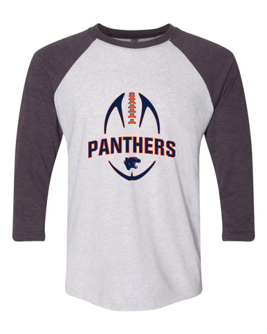 Oswego Panthers Football #5 Women's Baseball T-Shirt