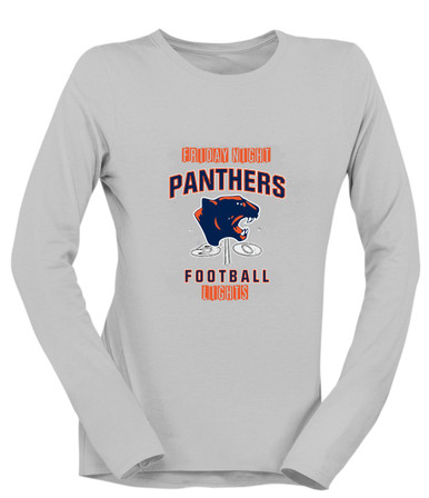 Oswego Panthers Football #6 Women's LS T-Shirt