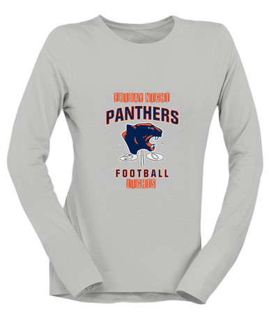 Oswego Panthers Football #6 Women's Premium LS T-Shirt