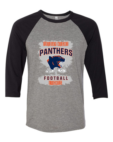 Oswego Panthers Football #6 Women's Baseball T-Shirt