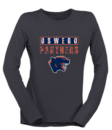 Oswego Panthers Mascot #9 Women's Premium LS T-Shirt