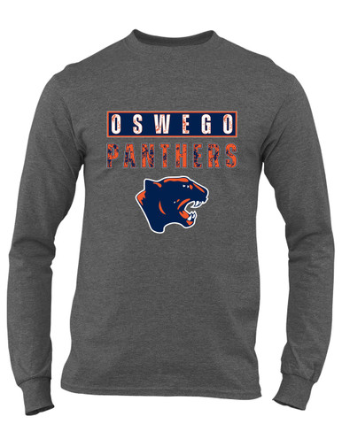 Oswego Panthers Mascot #9 Men's Premium LS T-Shirt