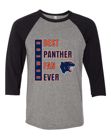 Oswego Panthers Best Panther Fan Men's Baseball T-Shirt