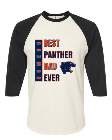 Oswego Panthers Best Panther Dad Men's Baseball T-Shirt