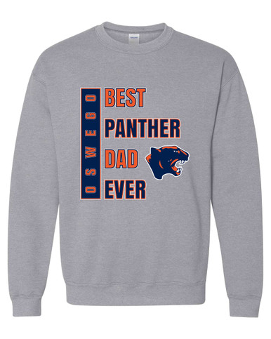 Oswego Panthers Best Panther Dad Men's Sweatshirt