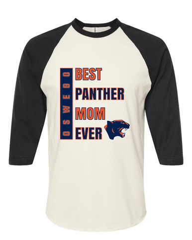 Oswego Panthers Best Panther Mom Women's Baseball T-Shirt