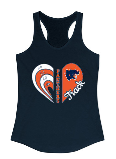Oswego Panthers Heart Track Women's Tank Top