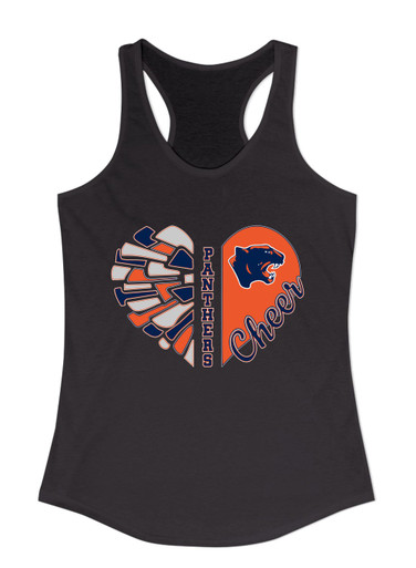 Oswego Panthers Heart Cheer Women's Tank Top