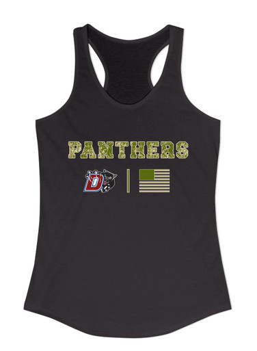 Duncanville Panthers Camo Flag Women's Tank Top