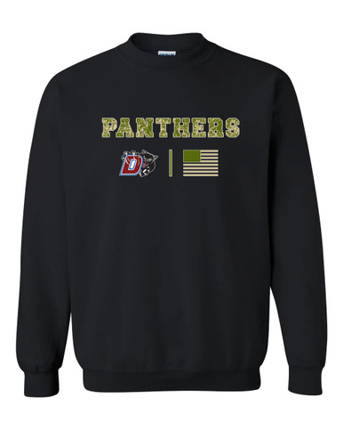 Duncanville Panthers Camo Flag Men's Sweatshirt