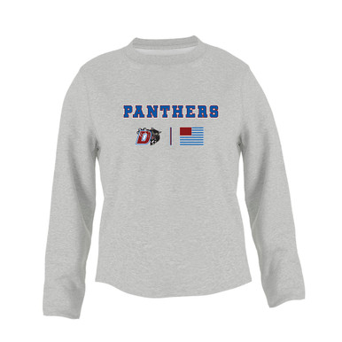 Duncanville Panthers Team Colors Flag Women's Sweatshirt