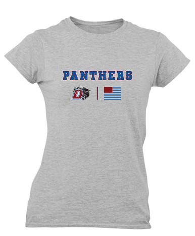 Duncanville Panthers Team Colors Flag Women's Premium SS T-Shirt