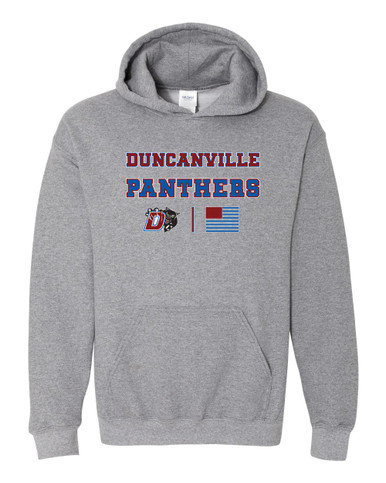 Duncanville Panthers Spirit Flag Men's Hoodie