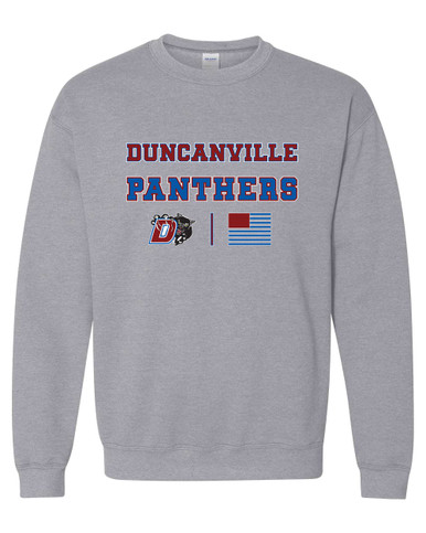 Duncanville Panthers Spirit Flag Men's Sweatshirt