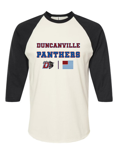 Duncanville Panthers Spirit Flag Women's Baseball T-Shirt