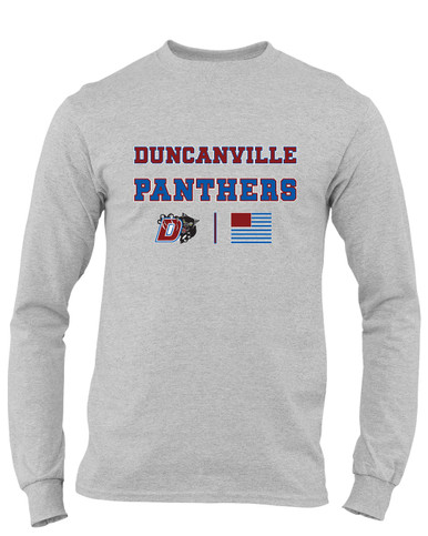 Duncanville Panthers Spirit Flag Men's LS T-Shirt