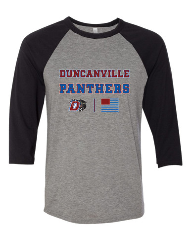 Duncanville Panthers Spirit Flag Men's Baseball T-Shirt
