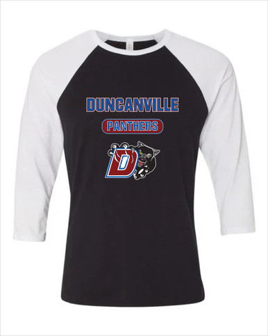Duncanville Panthers Mascot #3 Women's Baseball T-Shirt