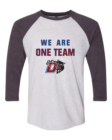 Duncanville Panthers We Are One Team Women's Baseball T-Shirt