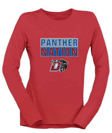 Duncanville Panthers Nation #1 Women's Premium LS T-Shirt