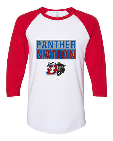 Duncanville Panthers Nation #1 Women's Baseball T-Shirt