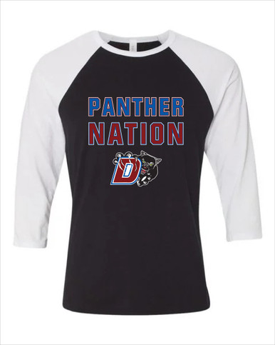 Duncanville Panthers Nation #2 Women's Baseball T-Shirt