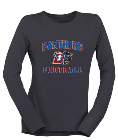 Duncanville Panthers Football #1 Women's LS T-Shirt
