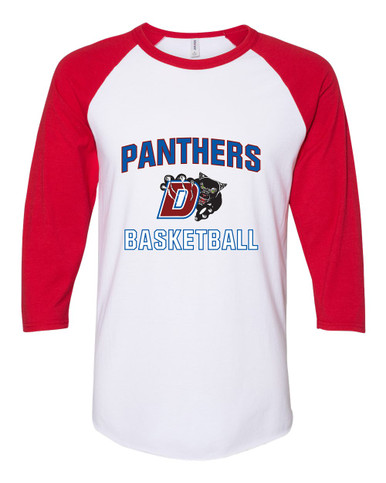 Duncanville Panthers Basketball #1 Women's Baseball T-Shirt